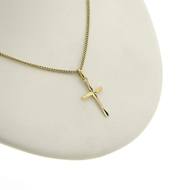 Image 2 of Gold pendant of a cross