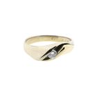 Image 3 of Two-tone gold solitaire ring with diamond