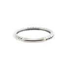 Image 4 of White gold twisted sliding ring; Blush