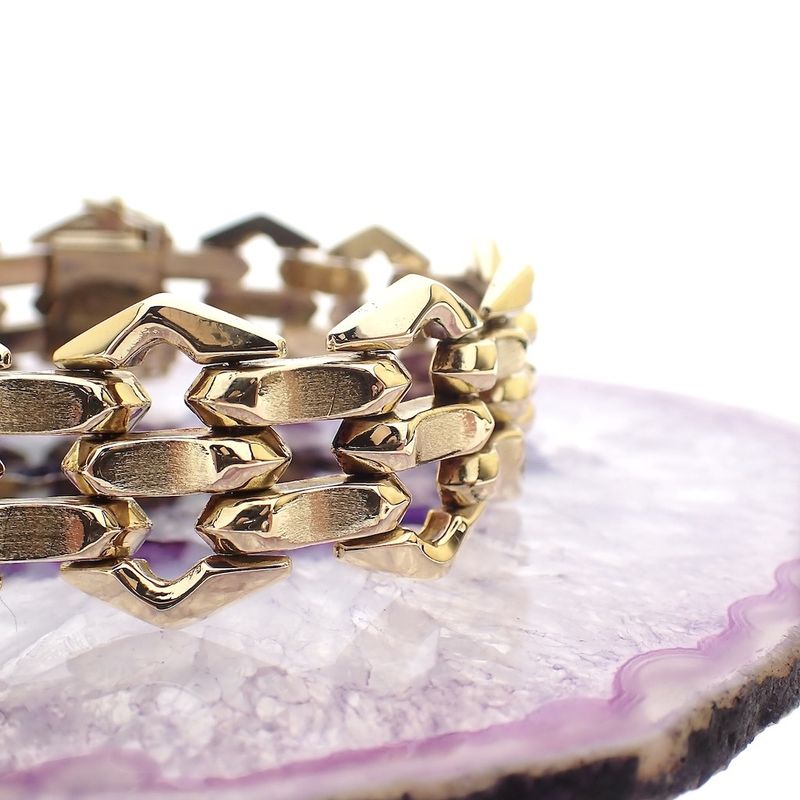 Image 2 of Vintage gold fantasy link bracelet