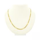 Image 1 of Gold closed Figaro link chain | 46 cm