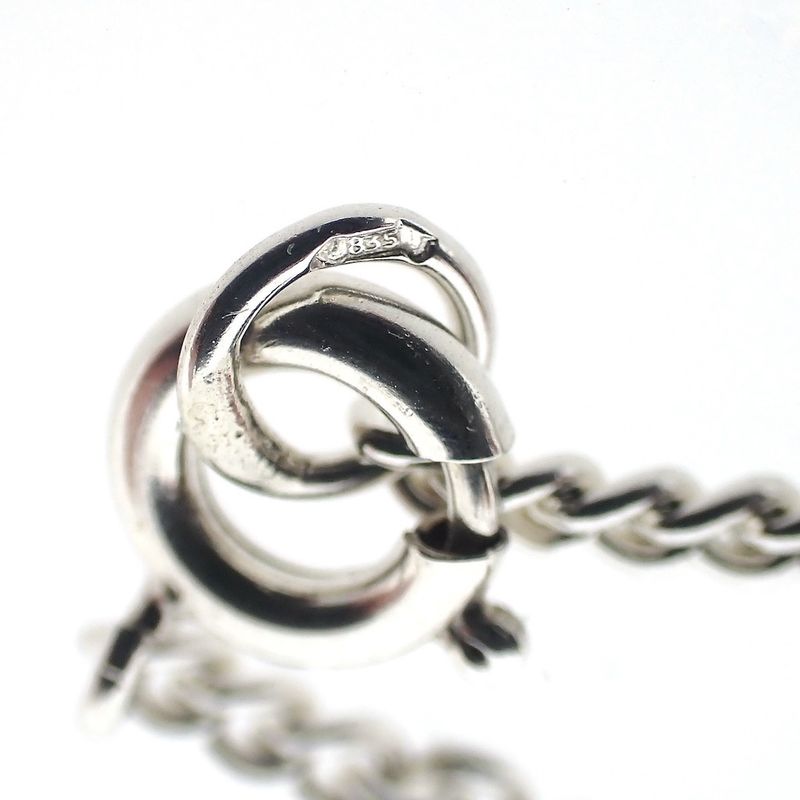 Image 6 of Silver children's link bracelet with engraving plate