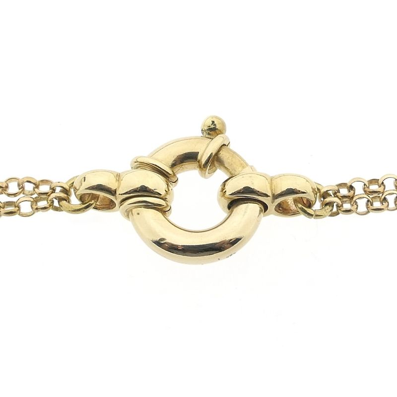 Image 4 of Gold jasseron link necklace | 40 cm