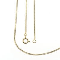 Gold gourmet link chain | 51 cm