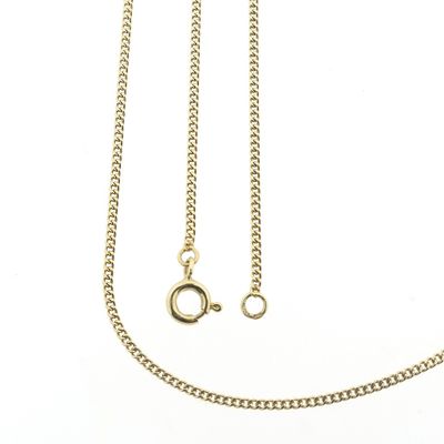 Image 1 of Gold gourmet link chain | 51 cm