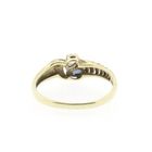 Image 5 of Gold ring with sapphire, zirconia and diamond | 0.005 ct.