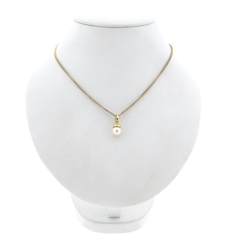 Afbeelding 3 van Gouden hanger met cultivéparel