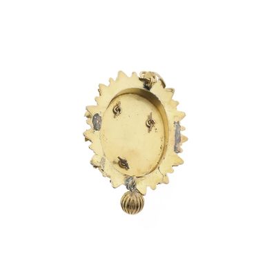 Image 1 of Gold pendant of an antique hat bell