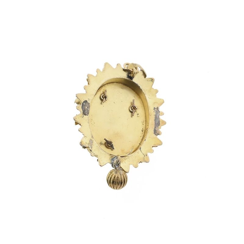 Image 1 of Gold pendant of an antique hat bell