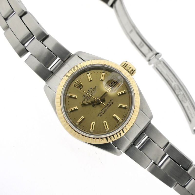 Image 17 of Rolex Datejust 26mm 69173; 18k gold/steel women's watch