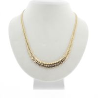 Gold gourmet link necklace | 45 cm