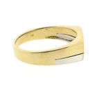 Image 5 of Jeunesse bicolor gold men's ring with diamond 0.03 ct.