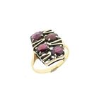 Afbeelding 1 van Vintage gouden ring met granaat