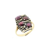 Vintage gouden ring met granaat