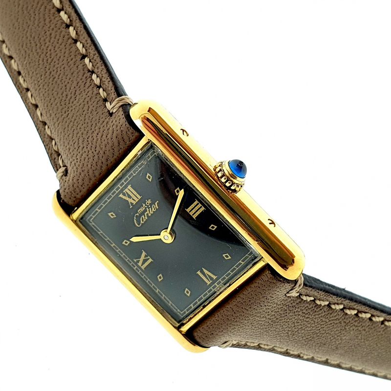 Image 9 of Cartier Tank Vermeil; Women's watch