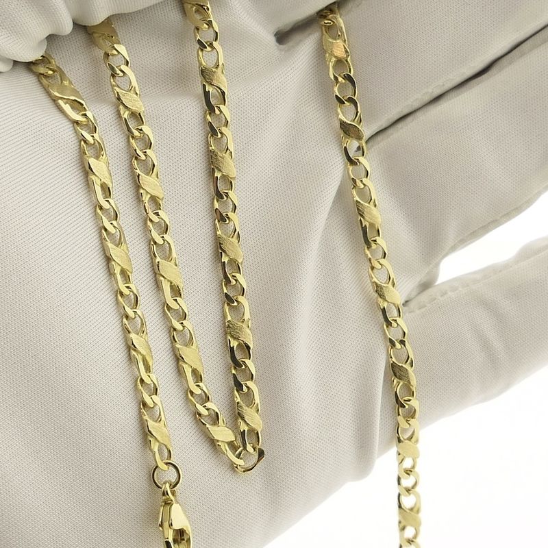 Image 8 of Gold navy link necklace