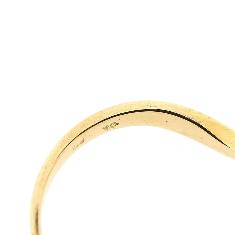 Image 8 of Gold toi et moi ring with diamonds; 0.03 ct.