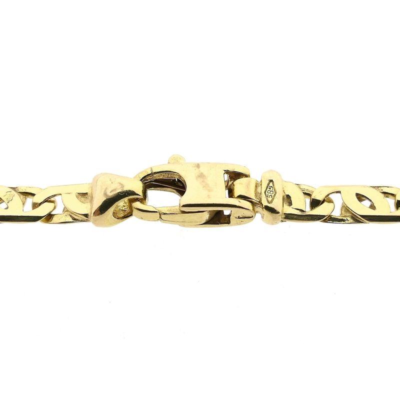 Afbeelding 5 van Gouden valkenoog schakelketting | 50 cm
