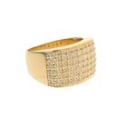 Image 5 of Gold pavé ring with zirconia