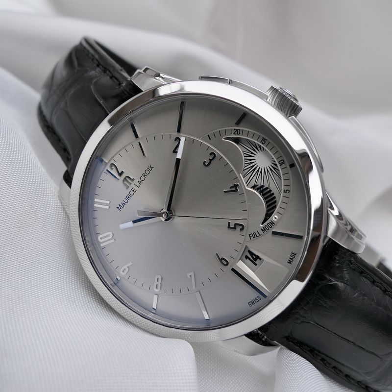 Image 11 of Maurice Lacroix Pontos Decentrique Phase de Lune PT6318; Automatic men's watch