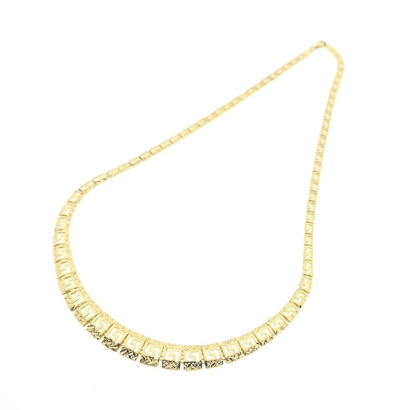 Image 4 of 18K Gold Meander Necklace | 47 cm