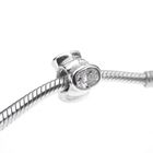 Image 2 of Pandora charm; Silver; Cat's Eye