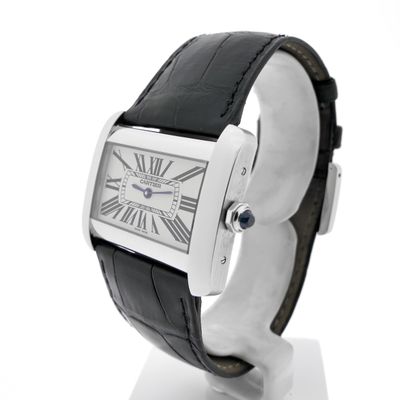 Image 2 of Cartier Tank Divan 2600; Dames horloge in full-set