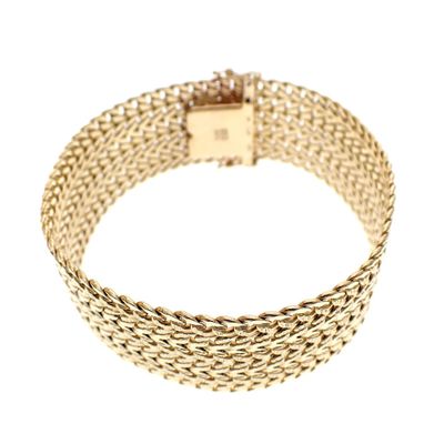 Image 1 of Exclusive; wide gold ladies bracelet | 17.5 cm