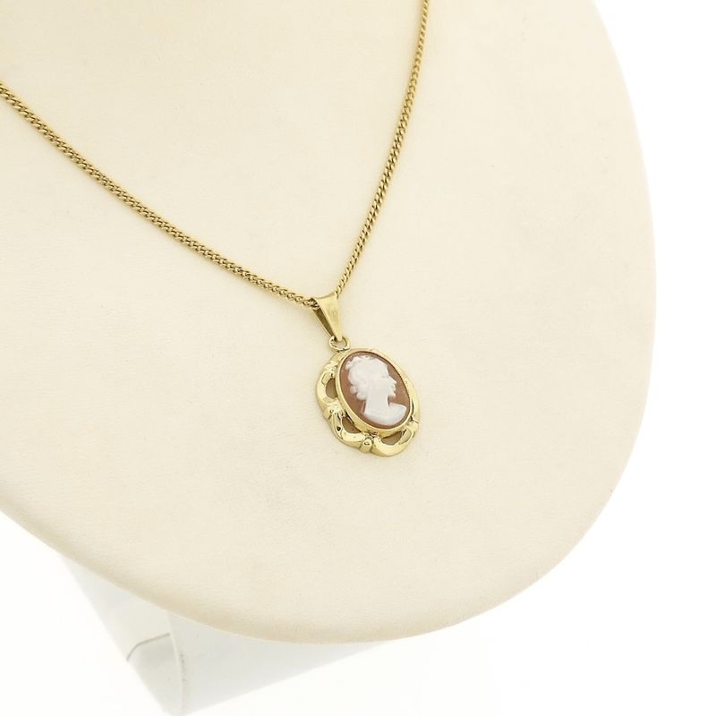 Image 4 of Gold pendant with cameo | Vintage/antique