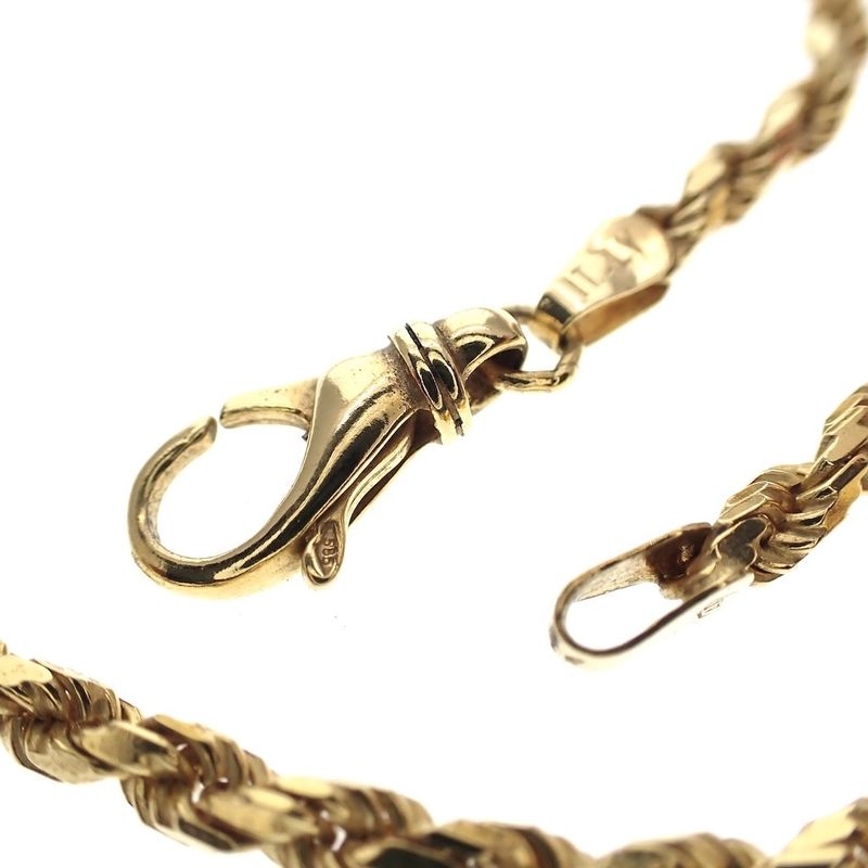 Image 4 of Gold twisted link chain | 46 cm
