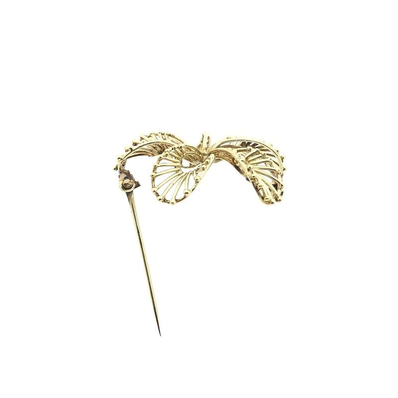 Image 6 of Golden flower brooch