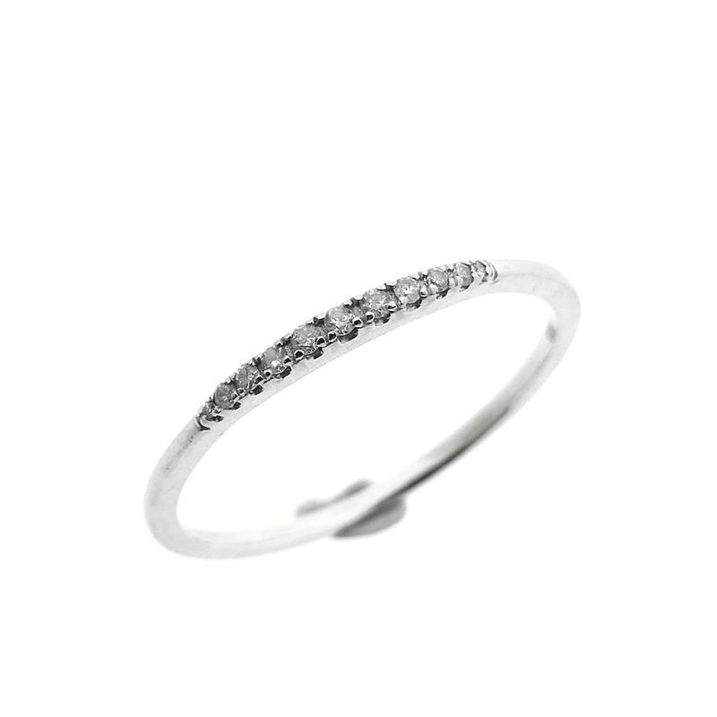 Image 1 of White gold ring with diamonds | 0.06 ct.