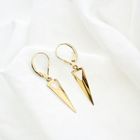 Image 4 of Gold triangle stud earrings