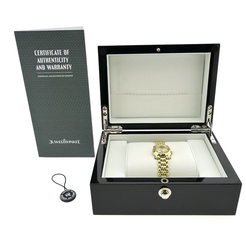 Image 4 of Chopard Happy Sport 4142; Exclusive 18k gold women's watch with diamonds