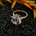 Image 3 of 9 carat solitaire ring with light pink zirconia