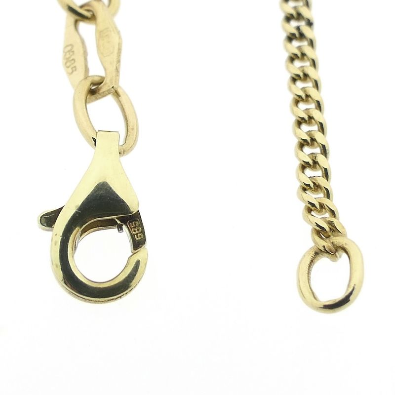 Image 3 of Gold gourmet link chain | 45 cm