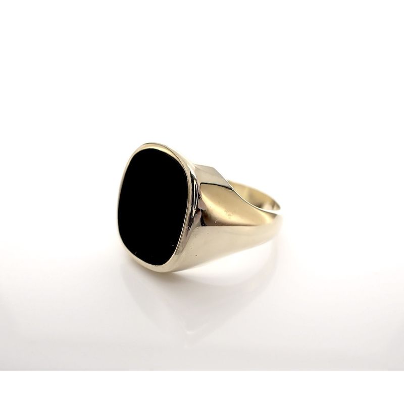 Image 4 of Gold signet ring with onyx | Men