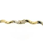 Image 4 of Two-tone gold fantasy link chain | 44 cm