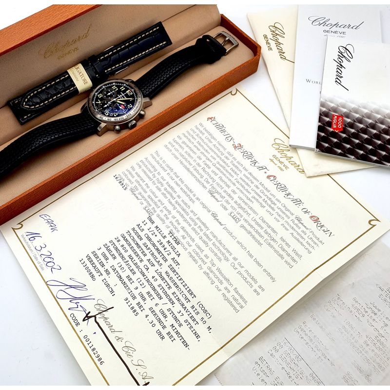 Image 2 of Chopard Mille Miglia; Titanium men's chronograph watch