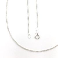 Silver gourmet link chain (suitable for a pendant) | 38 cm