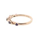 Image 7 of Rose gold braided ring with amethyst