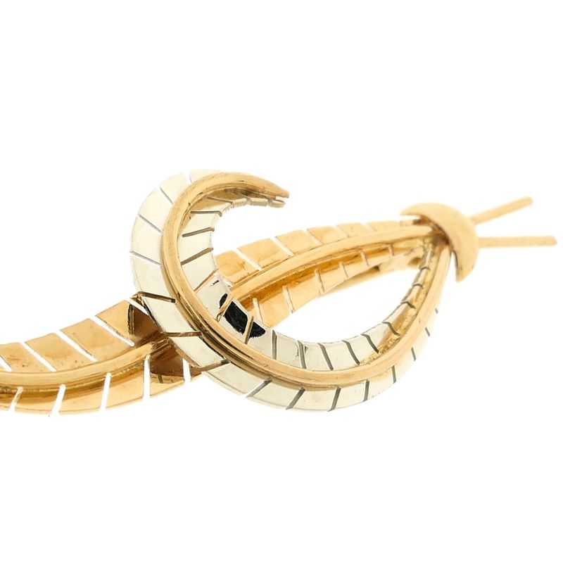 Image 4 of Gold feather brooch