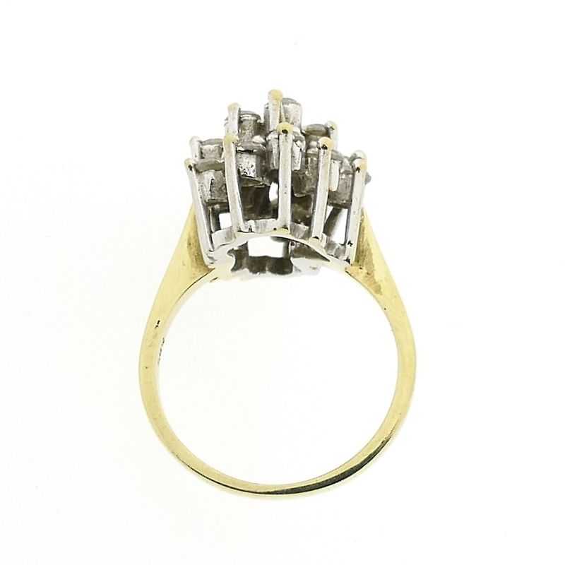 Image 5 of Gold cocktail ring with zirconia