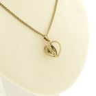 Image 5 of Gold pendant with emerald and diamond | 0.05 ct.