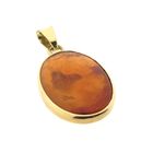 Image 8 of Gold pendant with amber