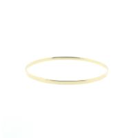 Gold smooth slave bracelet | Ø 67 mm