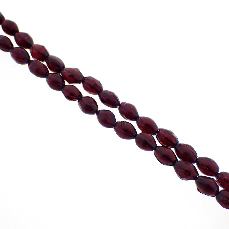 Image 7 of Antique glass bead necklace/sautoir with gold clasp