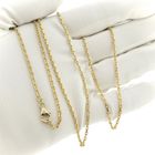 Image 7 of Gold anchor link chain | 75.5 cm