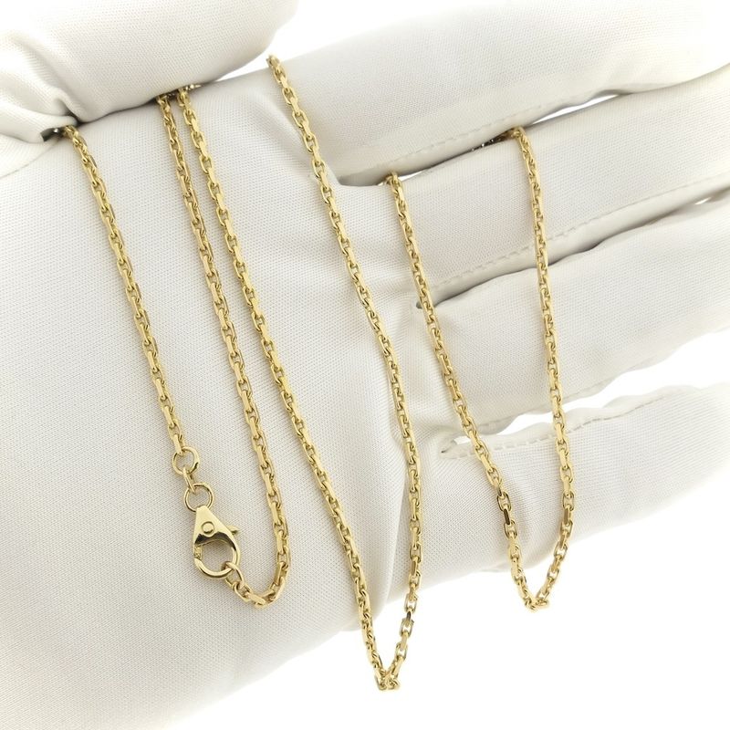 Image 7 of Gold anchor link chain | 75.5 cm