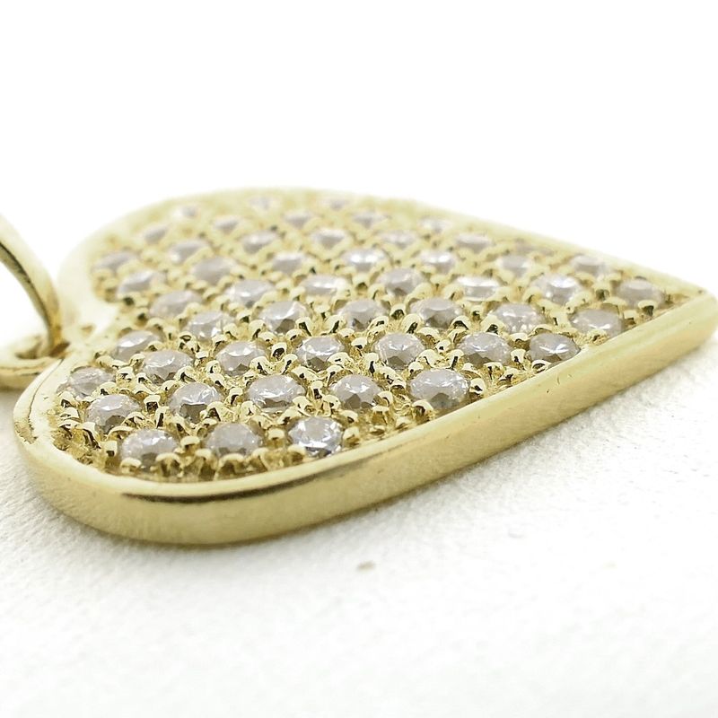 Image 5 of Gold pendant of a heart with zirconia